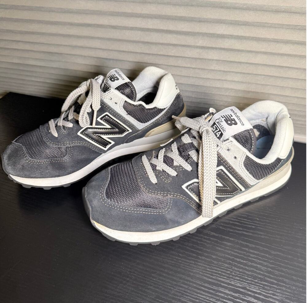 New Balance 574 Classic Gray Suede Mesh Sneakers Women’s 8.5 ENCAP